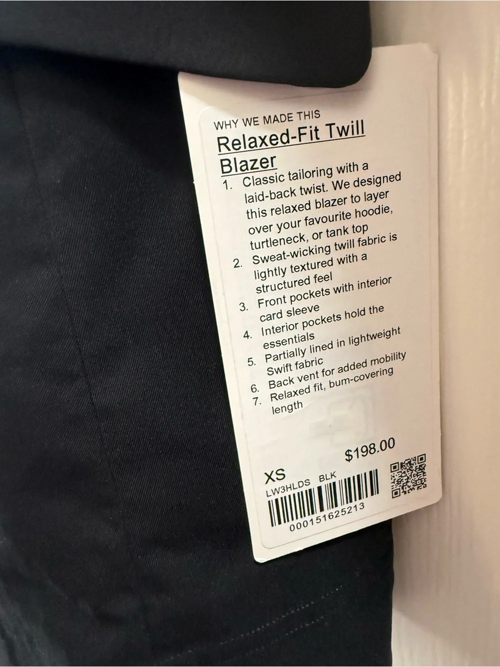 lululemon athletica Black Women's Blazer